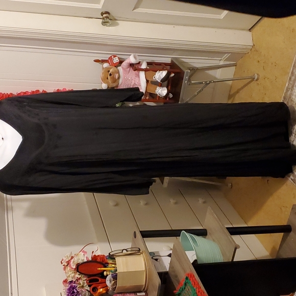 Wicca/Bohemian Black MAXI Dress 3X - Picture 1 of 4